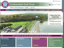 Tablet Screenshot of cushendallgolfclub.com